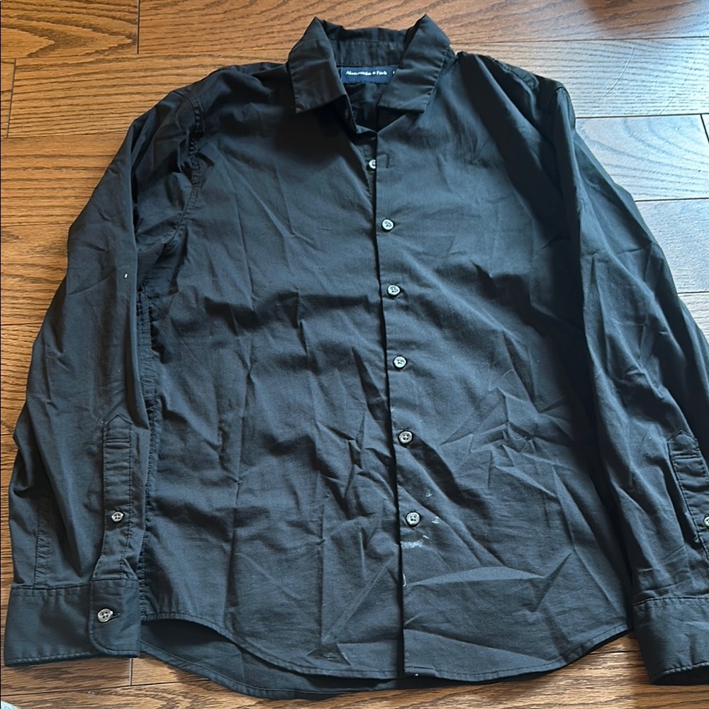 Abercrombie Black Button-Up Shirt